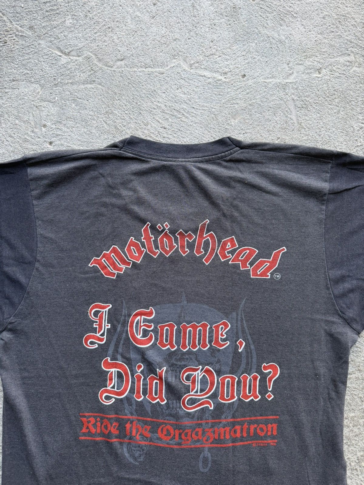 Band Tees 80s Motörhead Orgasmatron 1986 Vintage Tour Tee | Size L Size US L / EU 52-54 / 3 - 4 Thumbnail