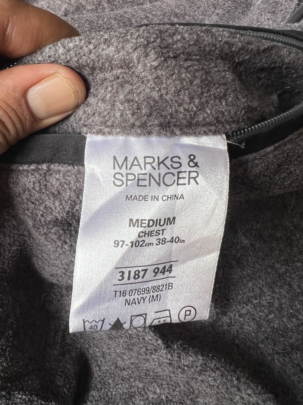 Marks & Spencer 🔥Rare Marks & Spencer Distressed Reversible Zipper Jacket Size US M / EU 48-50 / 2 - 16 Thumbnail