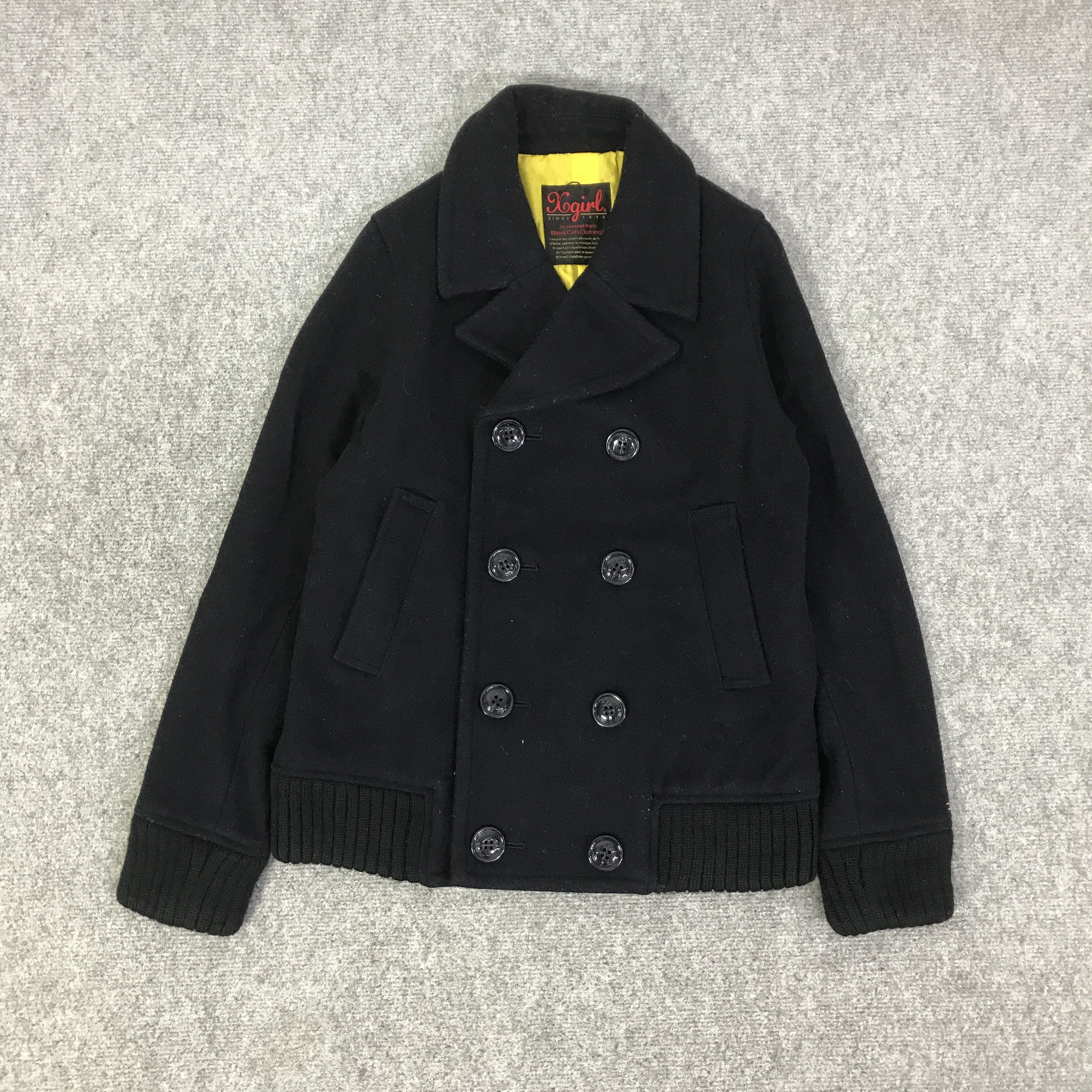 Japanese Brand X-GIRL WOOL DOUBLE BREASTED JACKET K84B12 Size M / US 6-8 / IT 42-44 - 1 Thumbnail