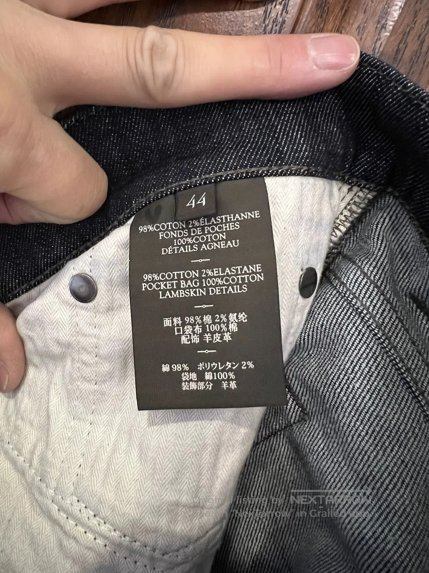 Berluti Black Denim Pants Size 28. Size US 28 / EU 44 - 7 Thumbnail