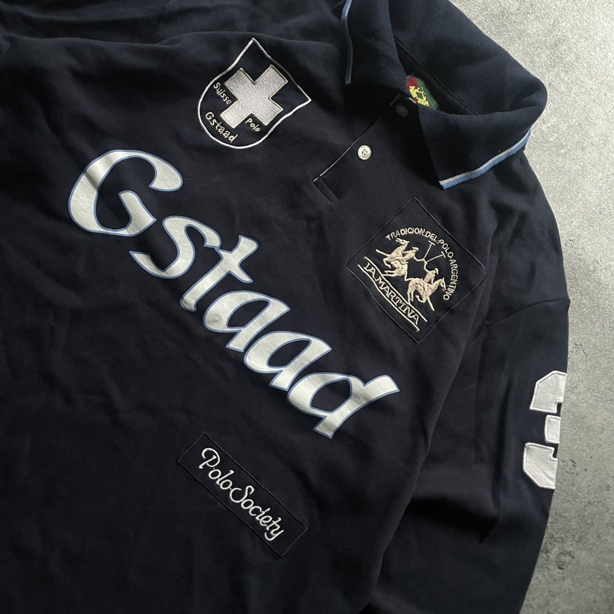 La Martina × Polo Ralph Lauren × Vintage Vintage La-Martina Suisse #3 Long-Sleeve Size US L / EU 52-54 / 3 - 4 Thumbnail