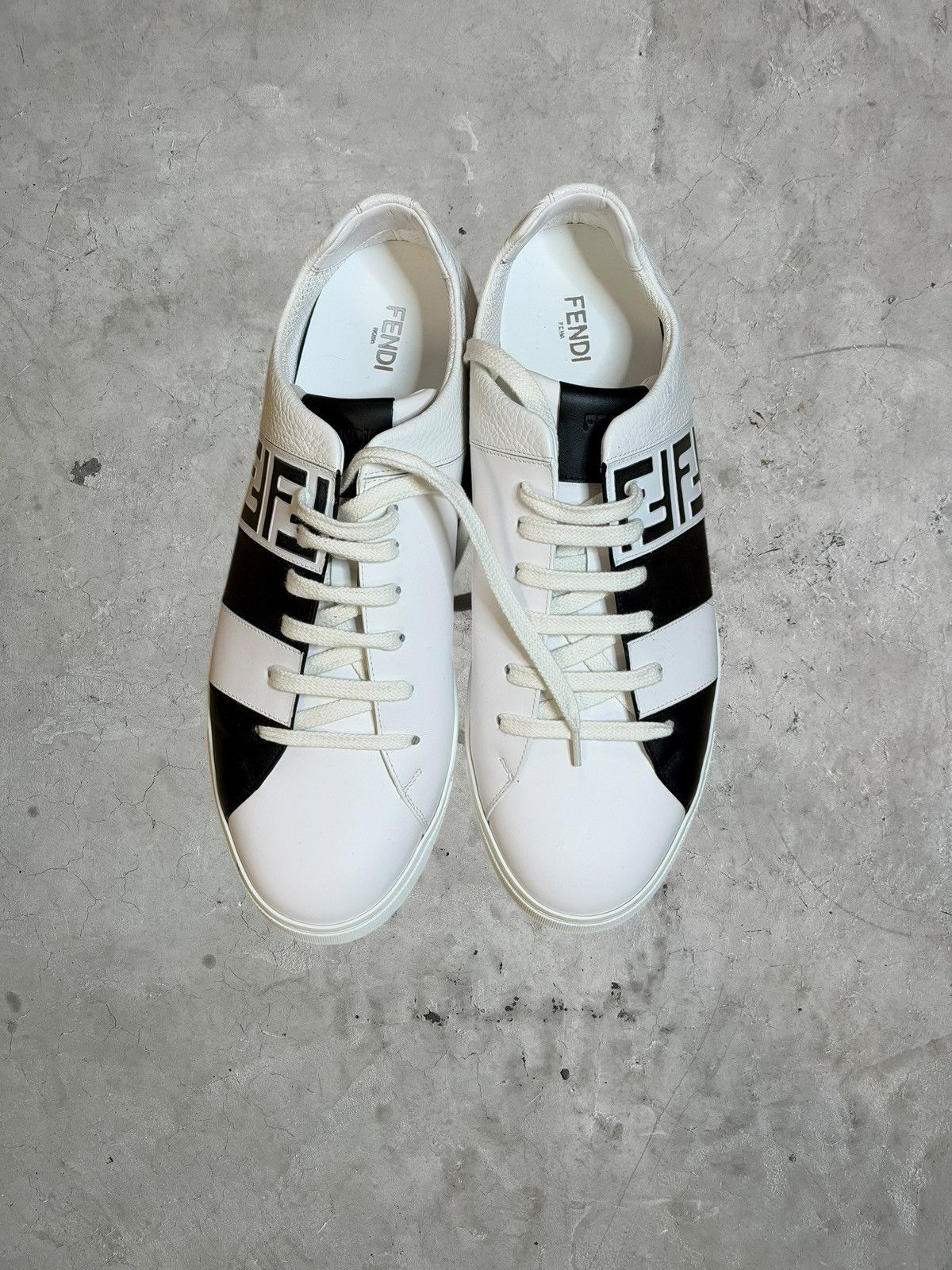 Fendi Fendi Leather Sneakers Size US 11 / EU 44 - 2 Thumbnail