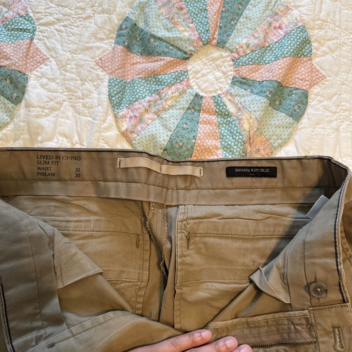 Banana Republic Banana Republic Lived In Chino Slim Fit Pants 32x30 Size US 32 / EU 48 - 2 Thumbnail