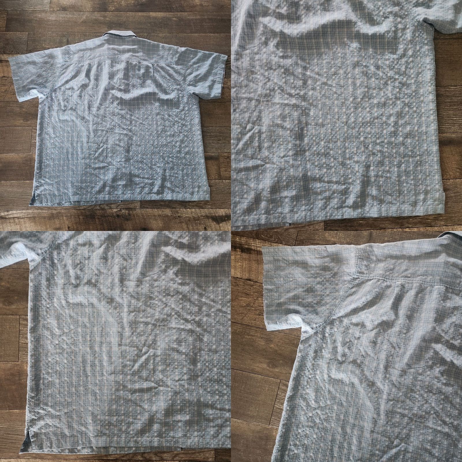 Ocean Pacific OP Ocean Pacific Shirt Mens 3XL Blue Rayon Blend Short Sleeve Button Textured Size US XXL / EU 58 / 5 - 8 Thumbnail