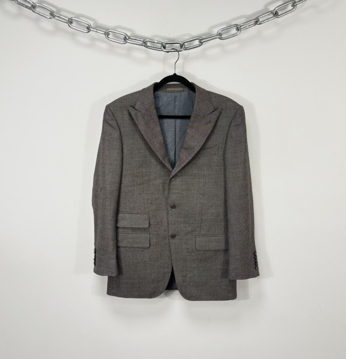 Suitsupply Suitsupply Men’s Micro Check Wool Blazer Jacket Sport Coat Size 38R - 1 Thumbnail