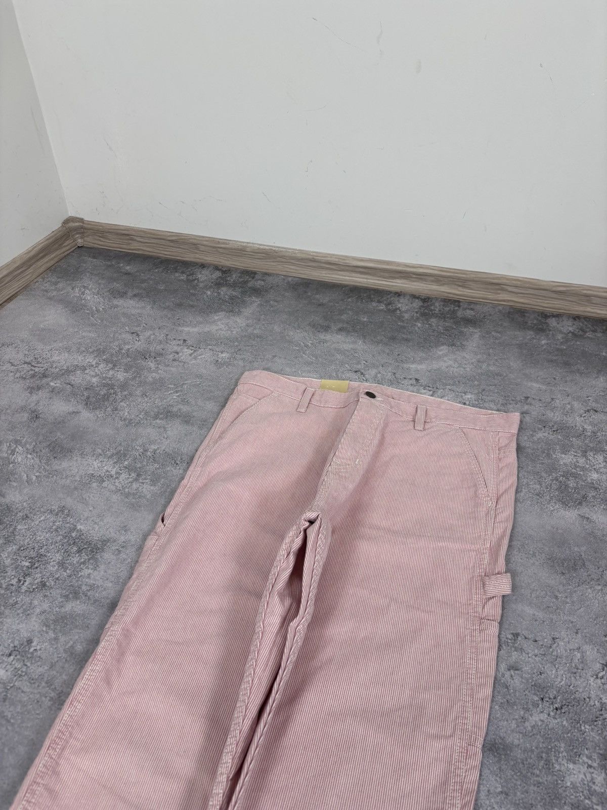 Carhartt Wip Carhartt WIP W’ Endeavor Pants NWT Carpenter Pink/White Size 29" - 4 Thumbnail