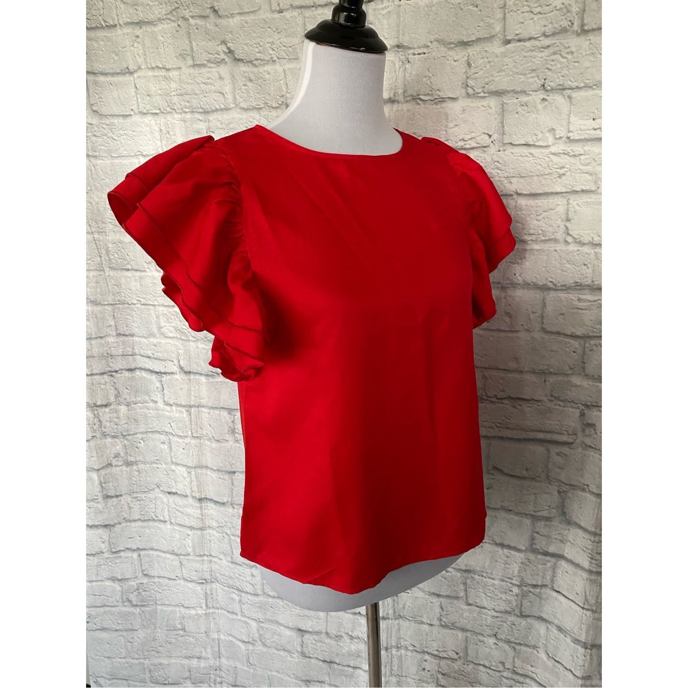 Other Women S red butterfly short sleeve boatneck blouse New Size S / US 4 / IT 40 - 5 Thumbnail