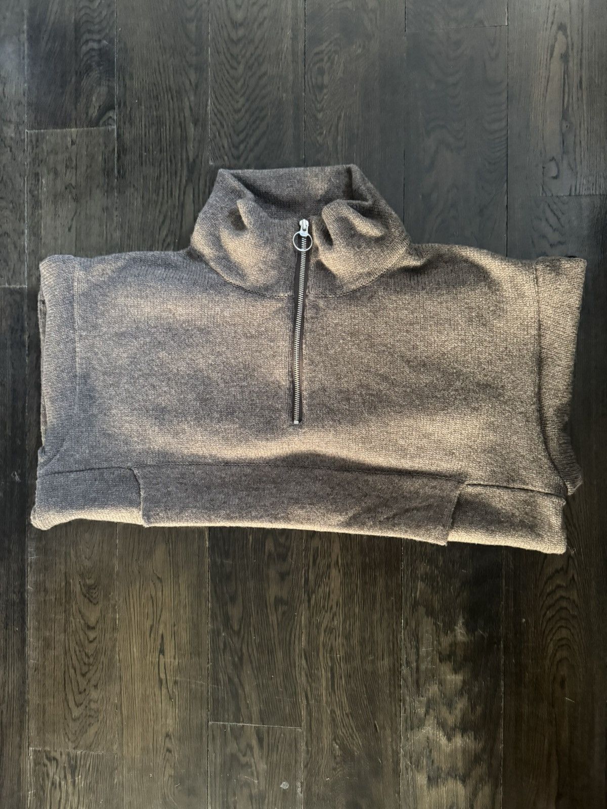 Kapital 5G Shetland Wool Half Zip Anorak Moca Size US L / EU 52-54 / 3 - 2 Thumbnail