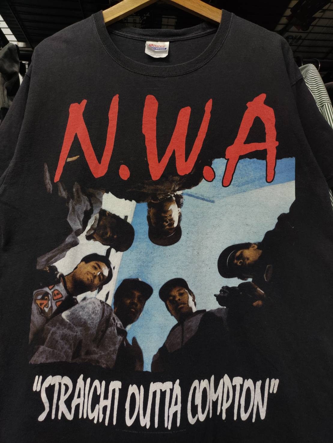 Dr. Dre Vtg 00's N.W.A. "Straight Outta Compton" Album Promo T-Shirt Size US L / EU 52-54 / 3 - 1 Thumbnail