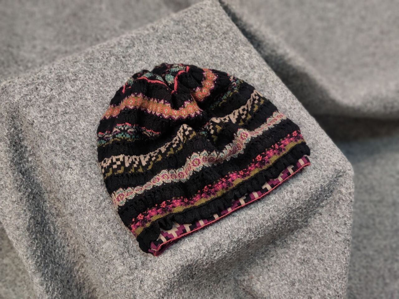 Other Ivko Merino Wool Knit Multicolor Pattern Hat Cap Size ONE SIZE - 2 Thumbnail