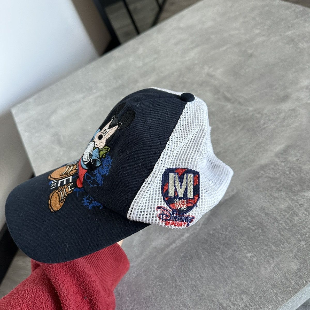 Disney Vintage 90s Disney Mickey Mouse Racer cap cartoon y2k hype Size ONE SIZE - 3 Thumbnail