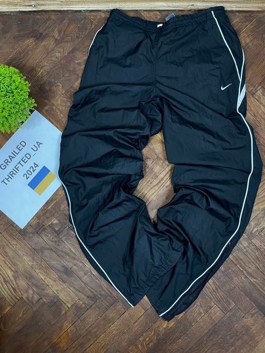 Nike Vintage Nike Nylon Track Pants womens M L parachute wide leg