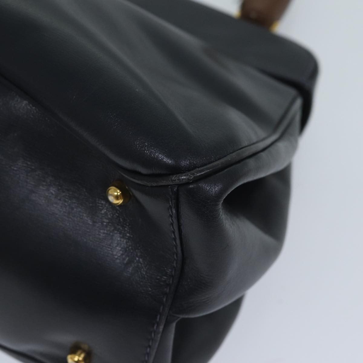 Gucci GUCCI Ready Lock Hand Bag Leather Navy 000 406 000 406 Size ONE SIZE - 14 Thumbnail