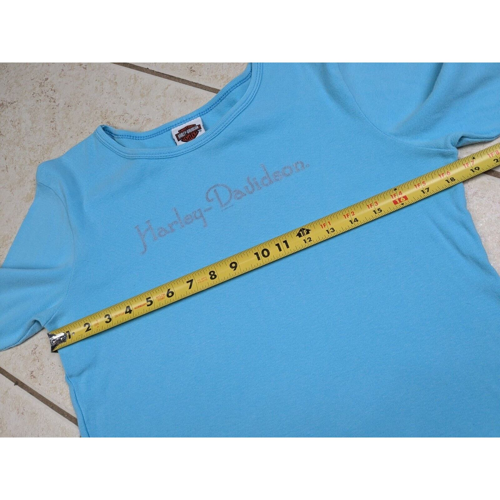 Harley Davidson Vtg Harley Davidson Shirt M Blue Y2K 3/4 Sleeve Sarasota FL Size M / US 6-8 / IT 42-44 - 4 Thumbnail