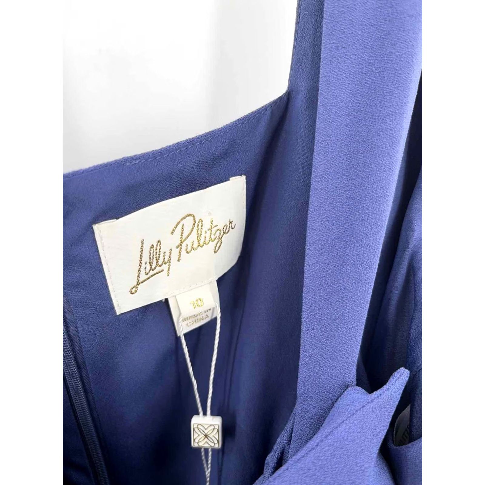 Lilly Pulitzer Lilly Pulitzer Blue Size 10 Maxi Sleeveless Dress - Pre-Owned Size L / US 10 / IT 46 - 5 Thumbnail