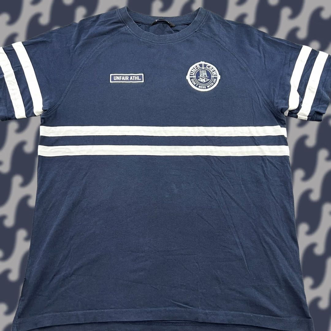 Vintage Unfair Athletics Polo Shirt Mens Large Blue Short Sleeves Size US L / EU 52-54 / 3 - 1 Thumbnail