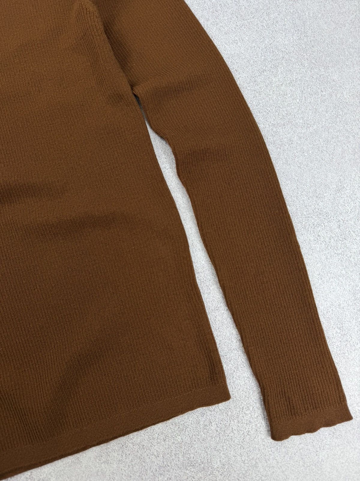 Norse Projects Norse Projects Siri Roll Merino Jumper Brown Size L Size L / US 10 / IT 46 - 2 Thumbnail
