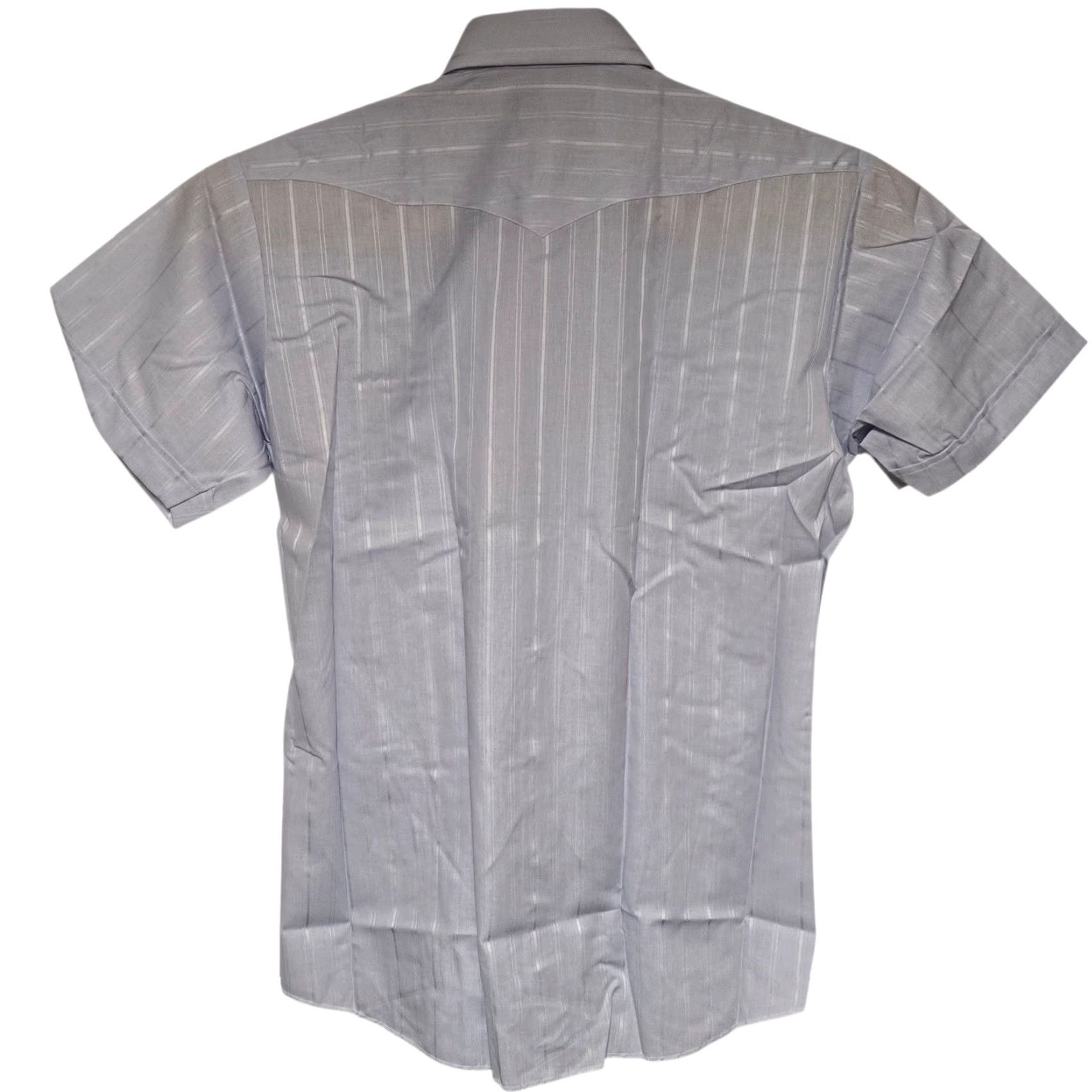 Vintage Panhandle Slim Western Shirt Pearl Snap Short Sleeve Blue Men's Size 17 1/2 NWT Size US XL / EU 56 / 4 - 5 Thumbnail