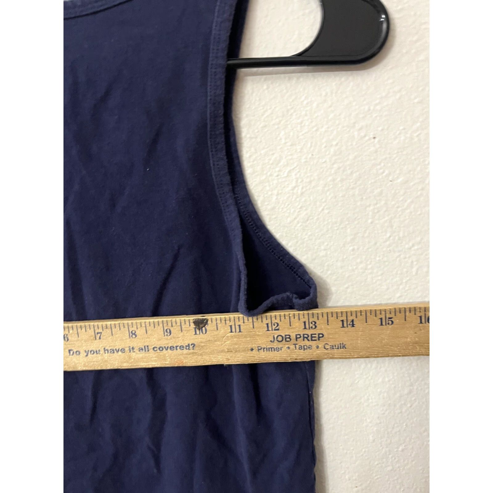 Tommy Hilfiger VINTAGE Tommy Hilfiger Tank Top Girls 10-12 Navy Blue Sleeveless Knit Cotton 100% Casual Shirt/Top Womens? Size L / US 10 / IT 46 - 4 Thumbnail