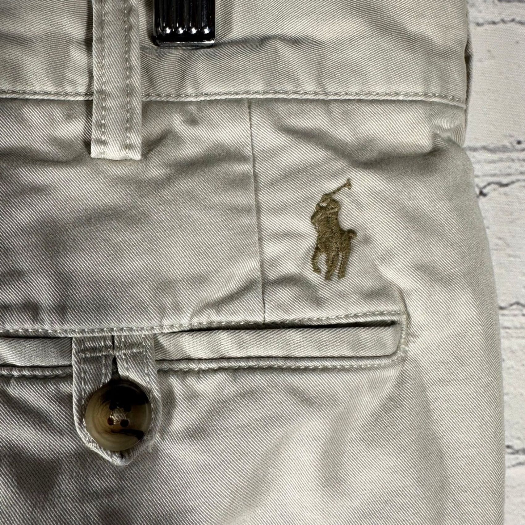Polo Ralph Lauren Polo Ralph Lauren Mens Chino Pants 36 Tan Khaki Straight Leg Cotton Twill Button Zip Front Flat Front Pockets Embroidered Pony Logo Beige N/A Size US M / EU 48-50 / 2 - 5 Thumbnail