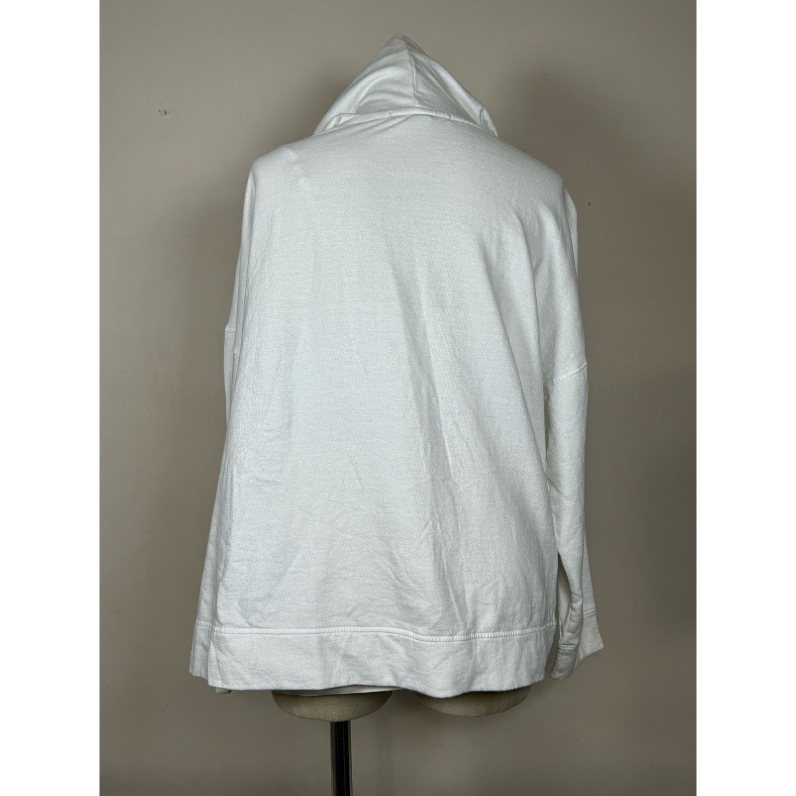 Unknown London French Laundry Pockets 1/4 Quarter Zip Button Snap Sweater Size L / US 10 / IT 46 - 2 Thumbnail
