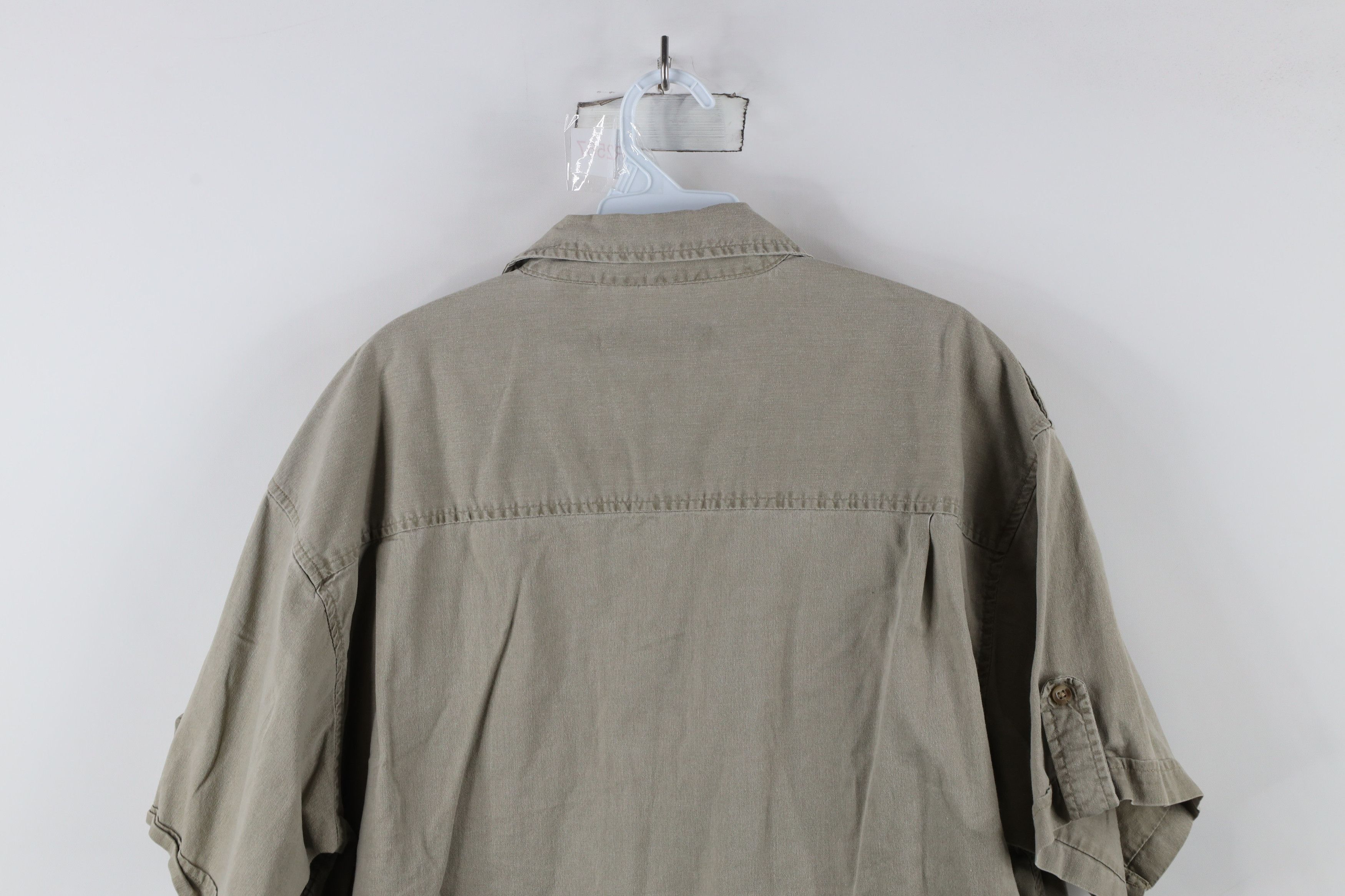 Vintage Vintage 90s Streetwear Stonewash Military Button Shirt Size US XL / EU 56 / 4 - 10 Thumbnail