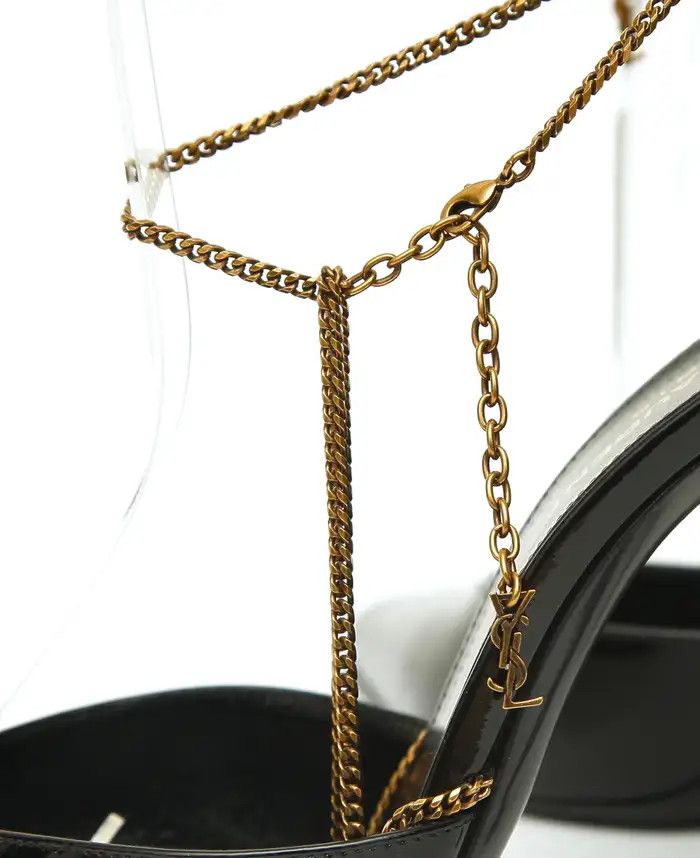 Saint Laurent Paris o1bcso1str1124 Claw Slingback Pumps in Black Size US 6 / IT 36 - 6 Thumbnail