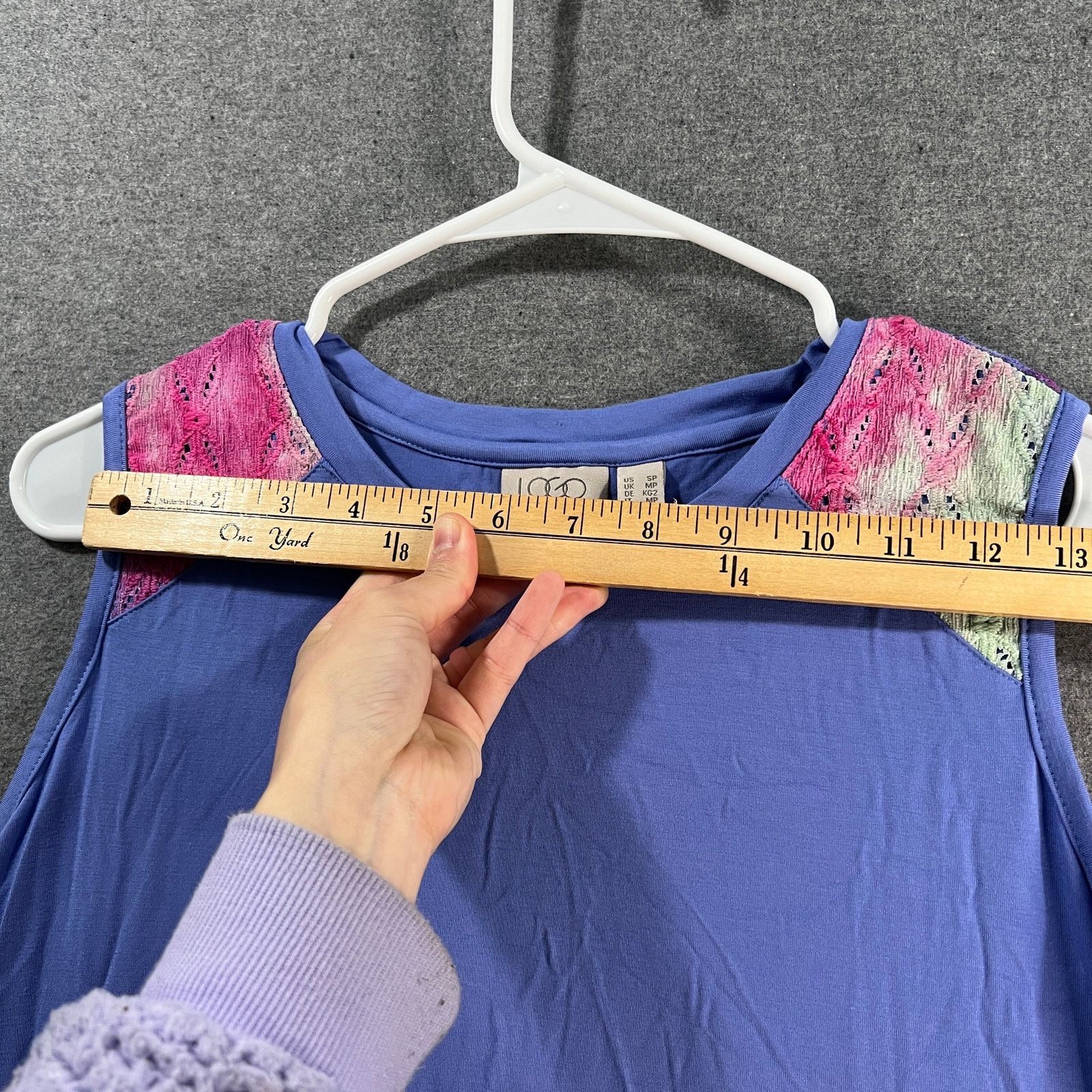 Other LOGO by Lori Goldstein Dress with Tie-Dye Hem Gemstone Size S / US 4 / IT 40 - 5 Thumbnail