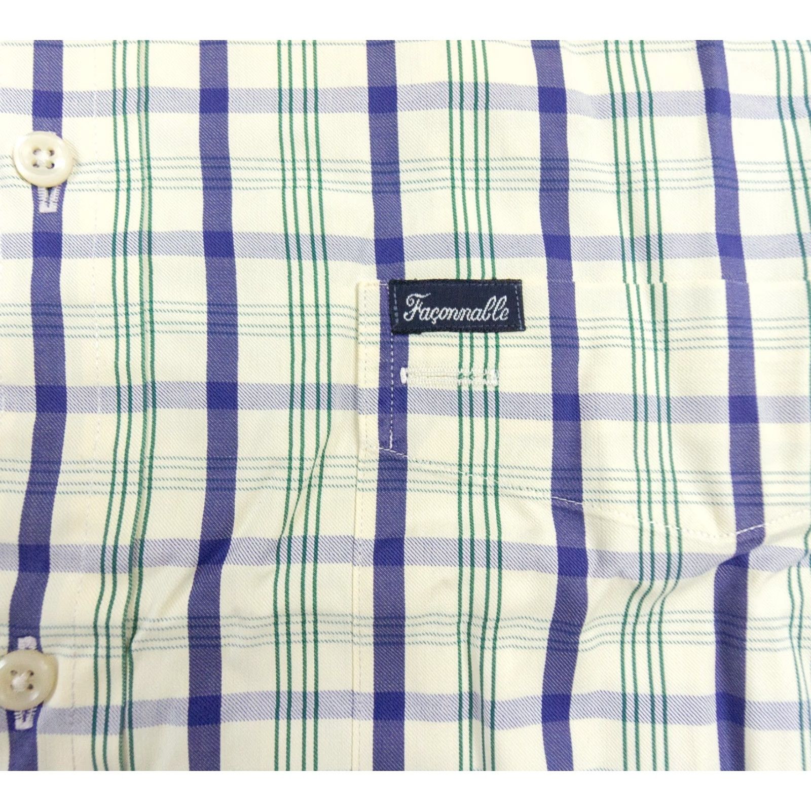 Faconnable VINTAGE Façonnable Button-Up Shirt Mens Small Yellow Checkered Long Sleeve Preppy Size US S / EU 44-46 / 1 - 3 Thumbnail