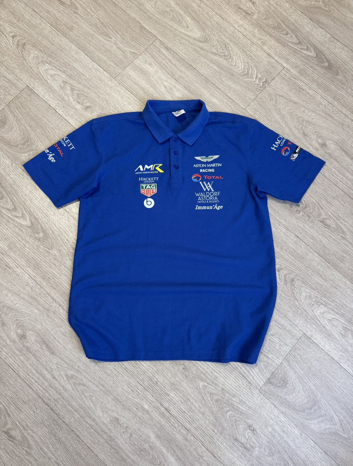 Formula 1 🔷Aston Martin Racing F1 Hackett London Polo T-shirt🔷 Size US XXL / EU 58 / 5 - 1 Thumbnail