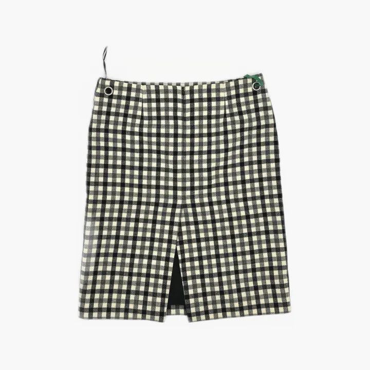 Balenciaga Balenciaga Balenciaga Plaid Split Casual Skirt -2507 Size US 38 / EU 54 - 3 Thumbnail