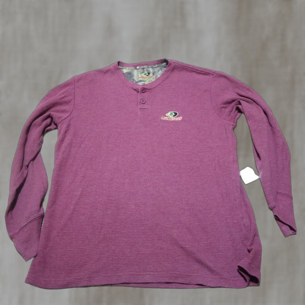 Vintage Mossy Oak Sweatshirt Shirt Men L Burgundy Mossy Oak Large Long Sleeve Shirt Sweatshirt Size US L / EU 52-54 / 3 - 1 Thumbnail