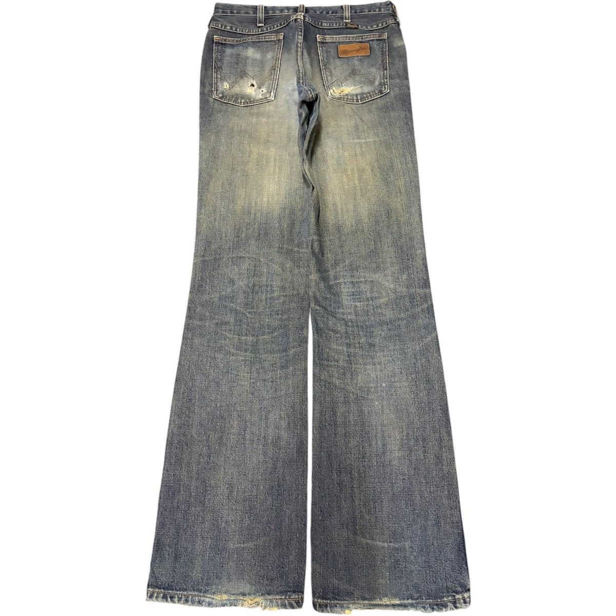 Vintage Wrangler Mud Wash Distressed Flare Jeans