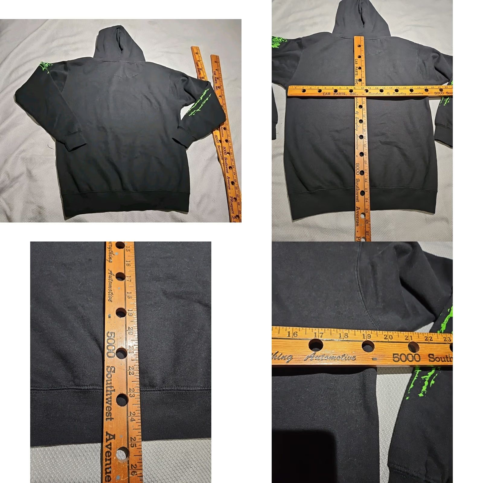 Vintage Goosebumps Hoodie Mens Medium Back Pullover Sweater Welcome To Horrorland Graphic Print Hooded Pockets Logo 90s Halloween Horror Mens Size US M / EU 48-50 / 2 - 8 Thumbnail