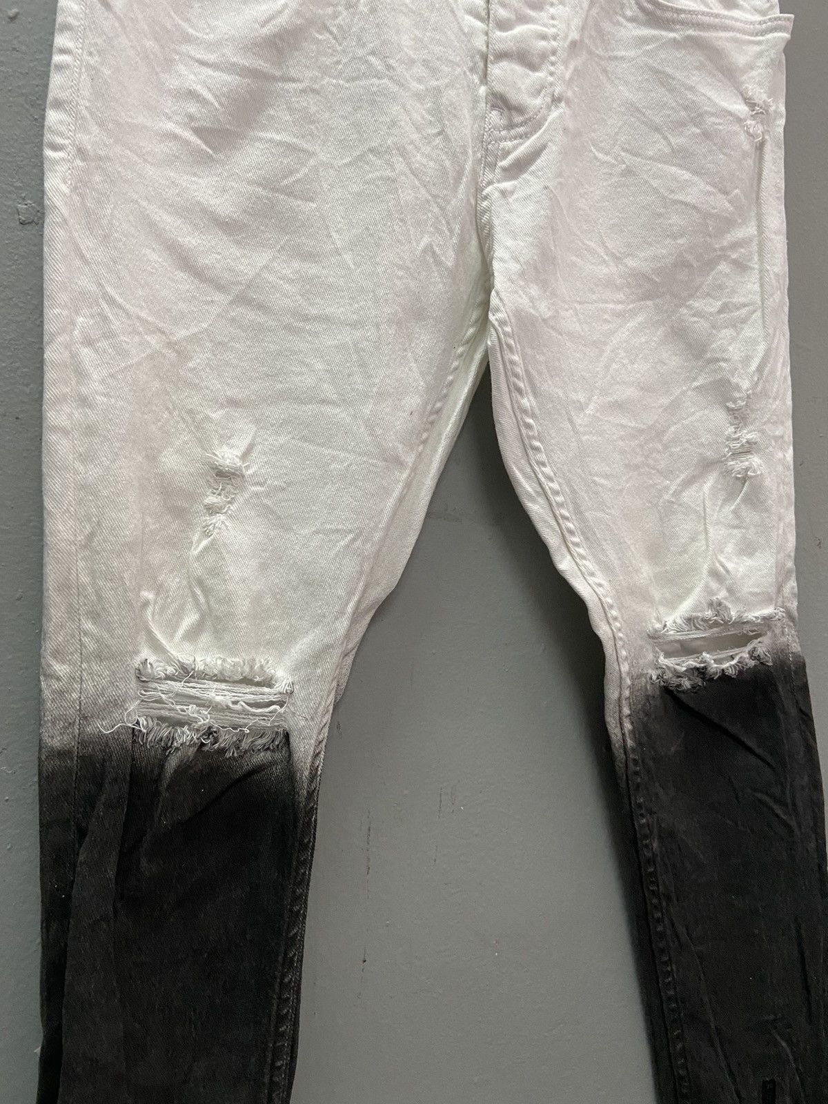 Japanese Brand 2Y DENIM WHITE BLACK JEANS Size US 31 - 4 Thumbnail