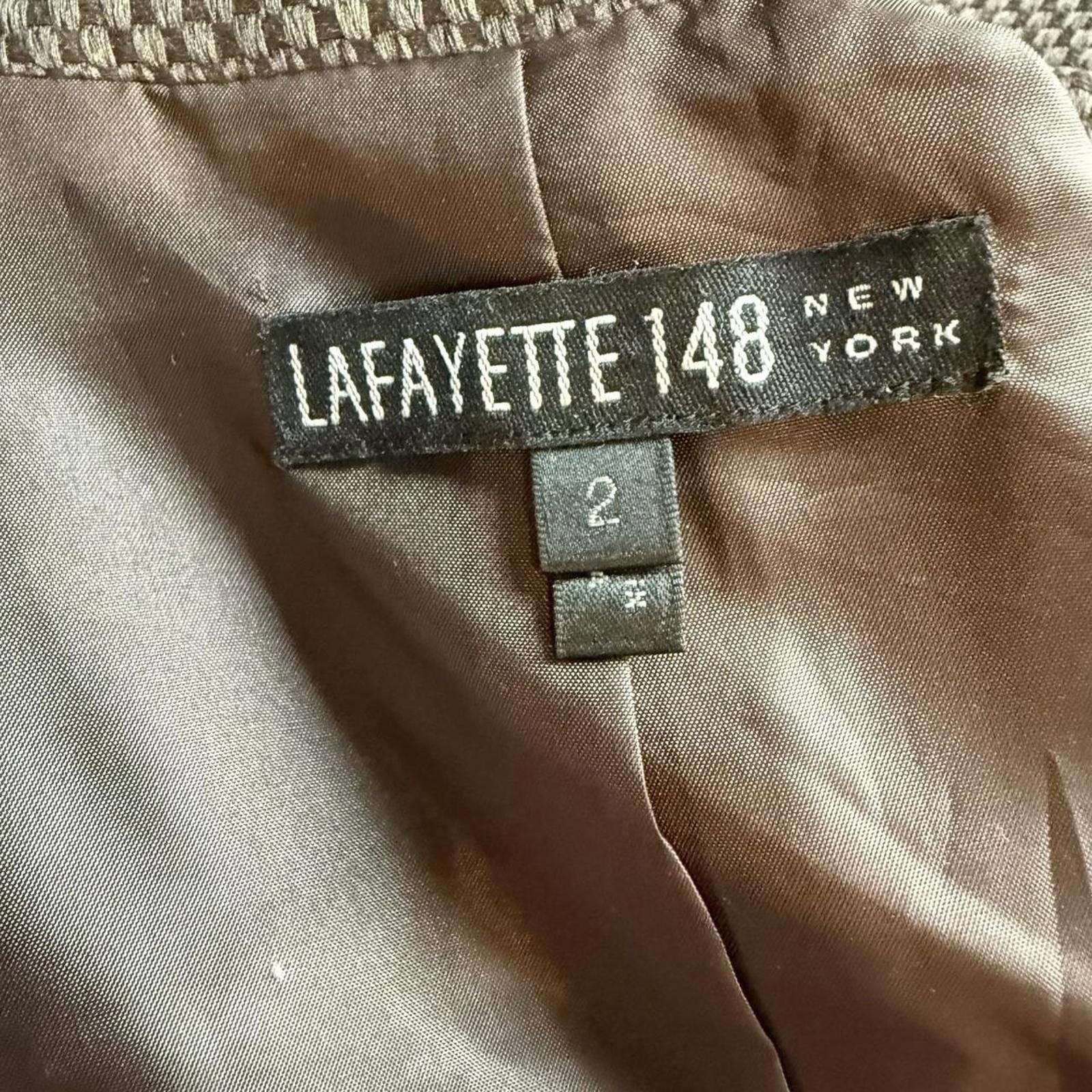 Lafayette 148 Lafayette 148 Women's Brown Tweed Jacket Size 2 Size XS / US 0-2 / IT 36-38 - 4 Thumbnail