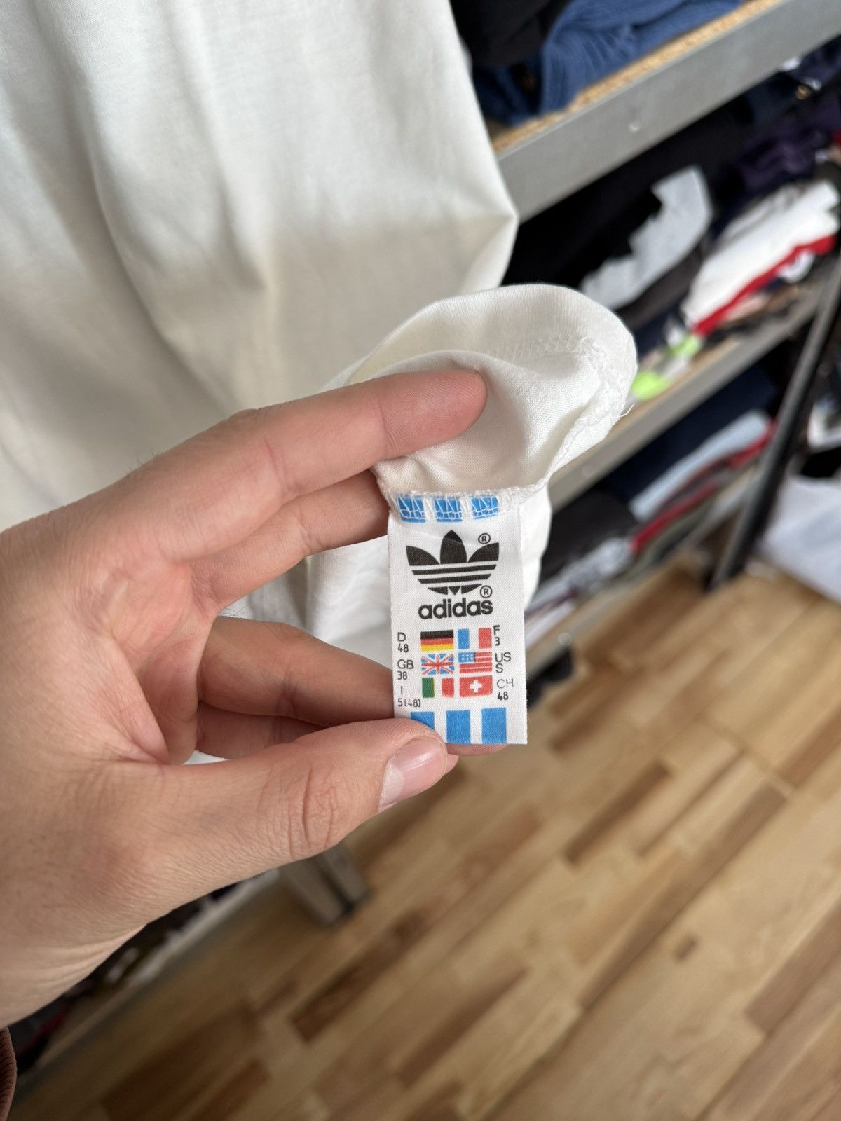 Adidas Vintage 80s Adidas Graphic Print Tennis Polo Shirt Sz S Tee Size US S / EU 44-46 / 1 - 6 Thumbnail