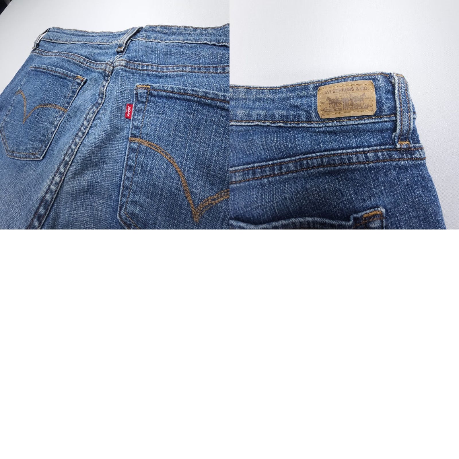 Levi's VINTAGE Levi's Jeans Skinny Womens 16 Blue Denim 5-Pocket Stretch Mid Rise 28in Inseam 2000s Y2K Size 38" / US 16 / IT 52 - 9 Thumbnail