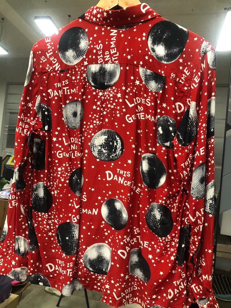WACKO MARIA Disco artificial silk shirt