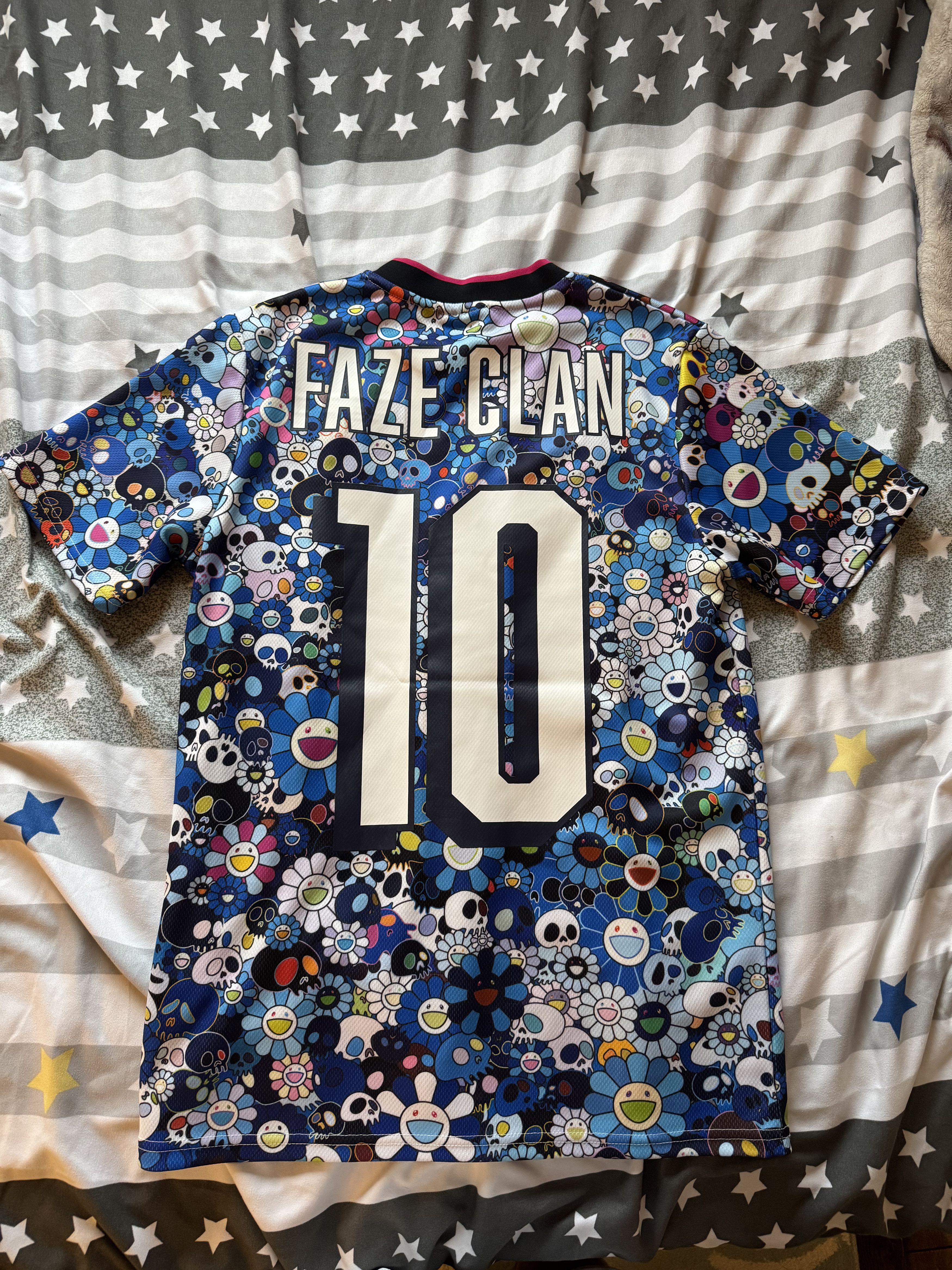 FaZe × Murakami Jersey FaZe Clan x Takashi Murakami Jersey Blue Size XS ORDER CONFIRMED