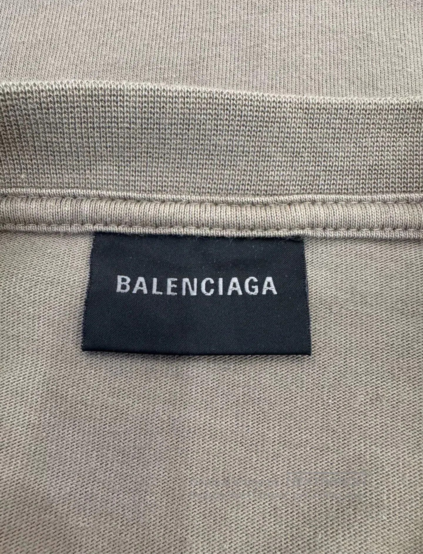 Balenciaga Balenciaga x WFP Logo Gray Mock Tee. Size US L / EU 52-54 / 3 - 6 Thumbnail