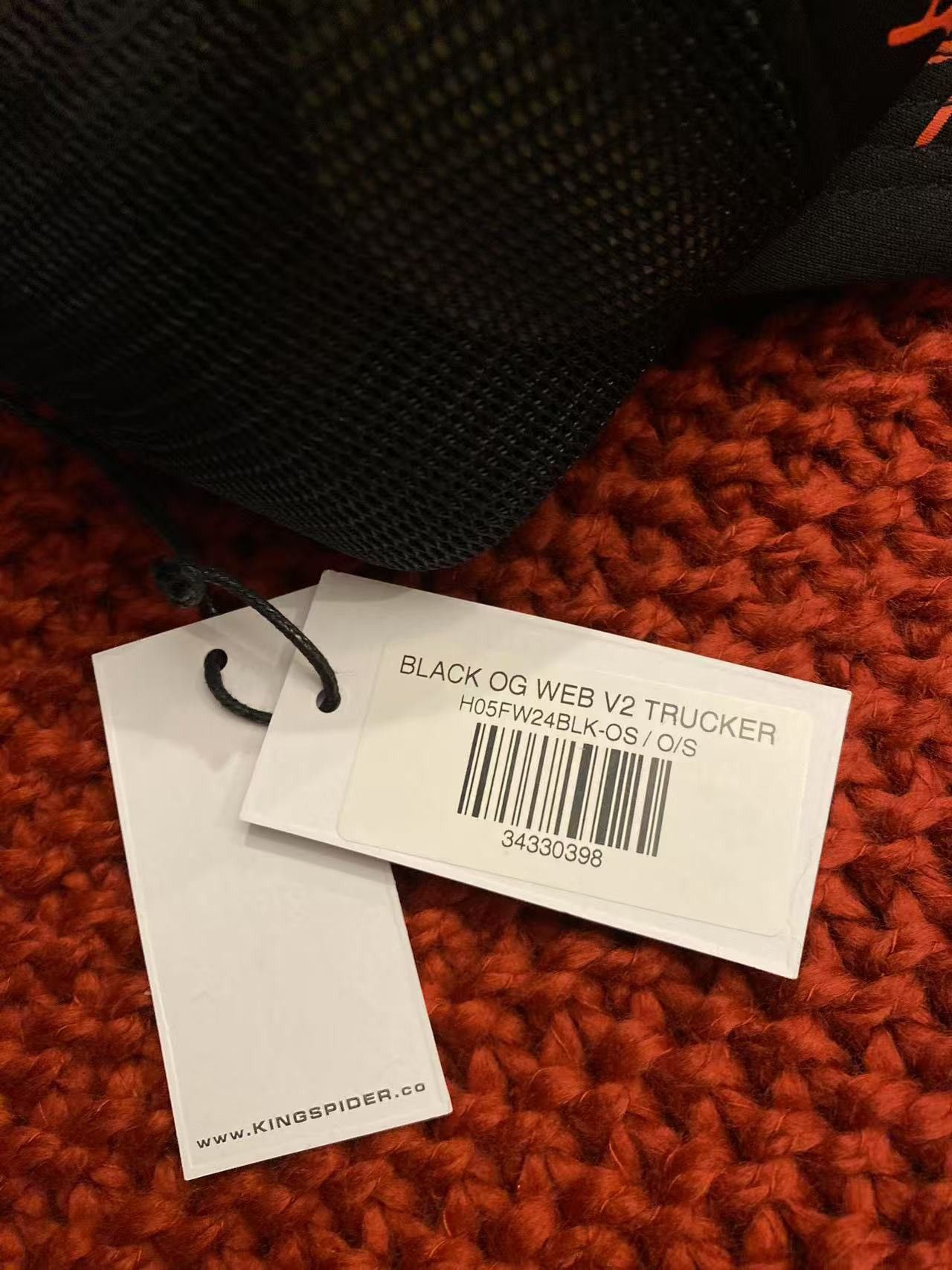 Sp5der SP5DER OG Web V2 Trucker Hat Size ONE SIZE - 9 Thumbnail