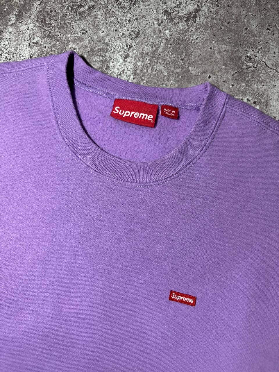 Supreme Supreme FW19 Small Box Crewneck Sweatshirt Light Violet Size US L / EU 52-54 / 3 - 3 Thumbnail