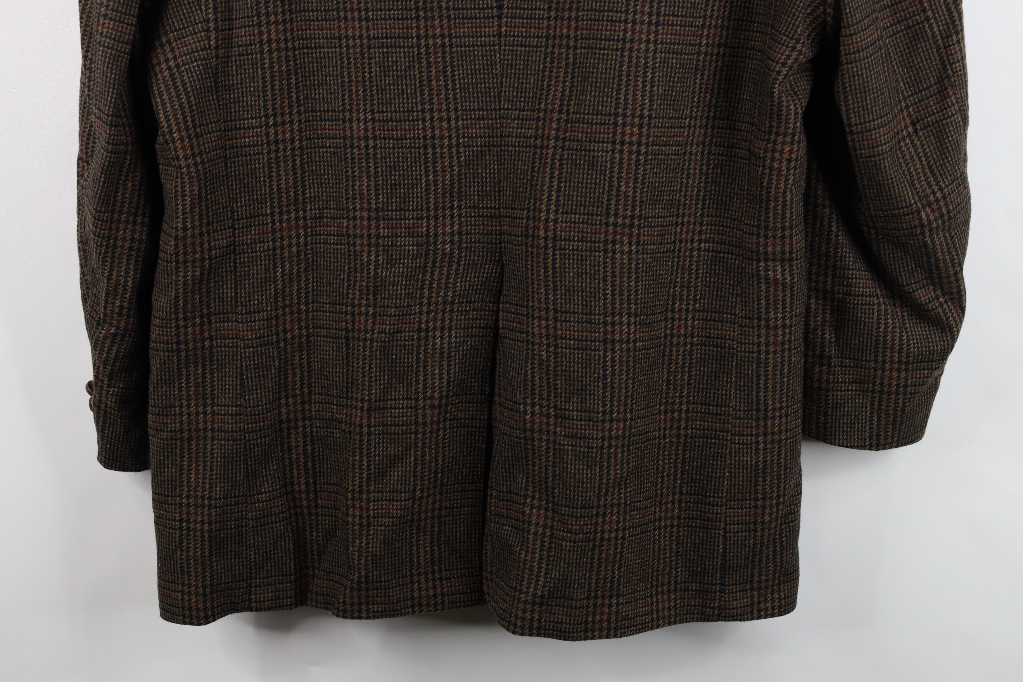 Vintage Vintage 90s Cashmere Houndstooth Suit Coat Blazer Jacket Size US XXL / EU 58 / 5 - 15 Thumbnail