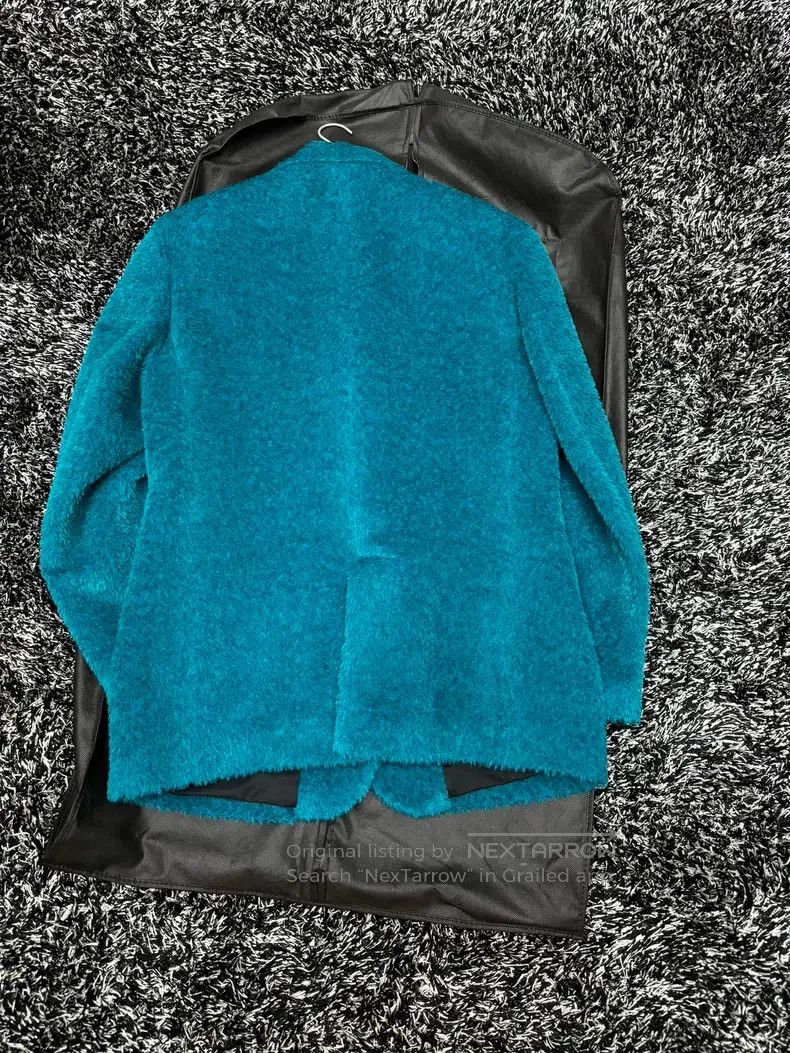 Raf Simons Raf Simons Size 38 Lake blue alpaca wool jacket Size US XS / EU 42 / 0 - 8 Thumbnail