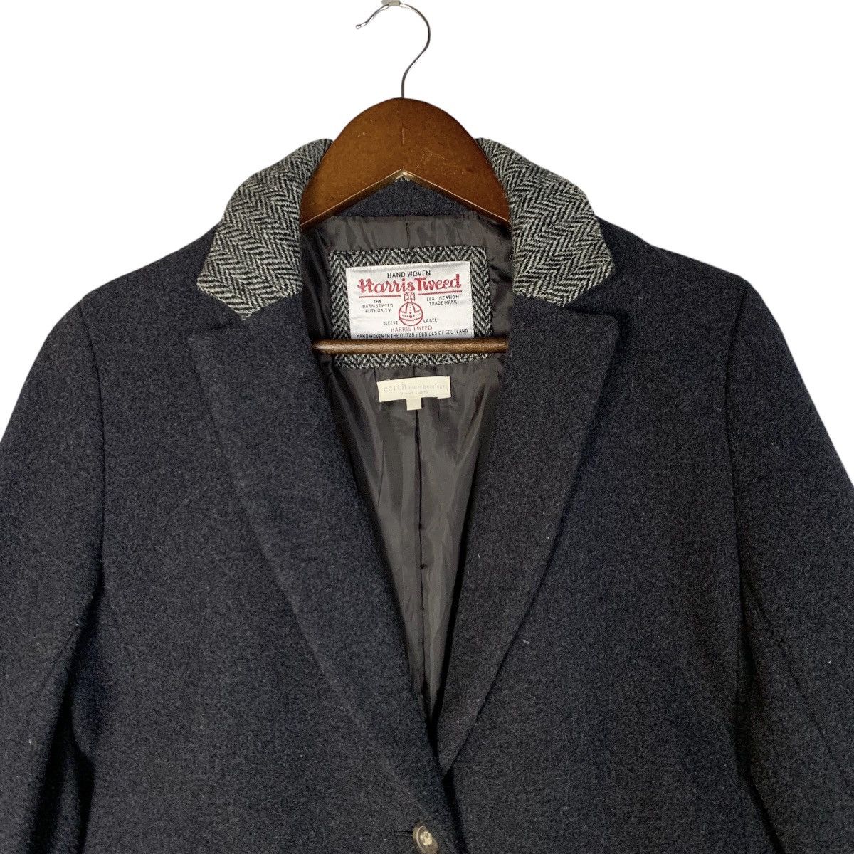 Harris Tweed × Vintage Vintage Harris Tweed x Earthy Wool Long Coat Size S Size S / US 4 / IT 40 - 2 Thumbnail