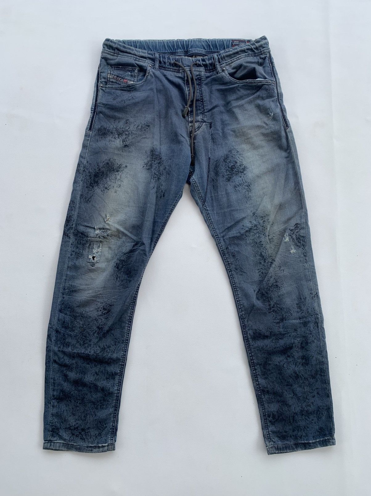 Distressed Sick Motive Basic Jeans Pants Menswear