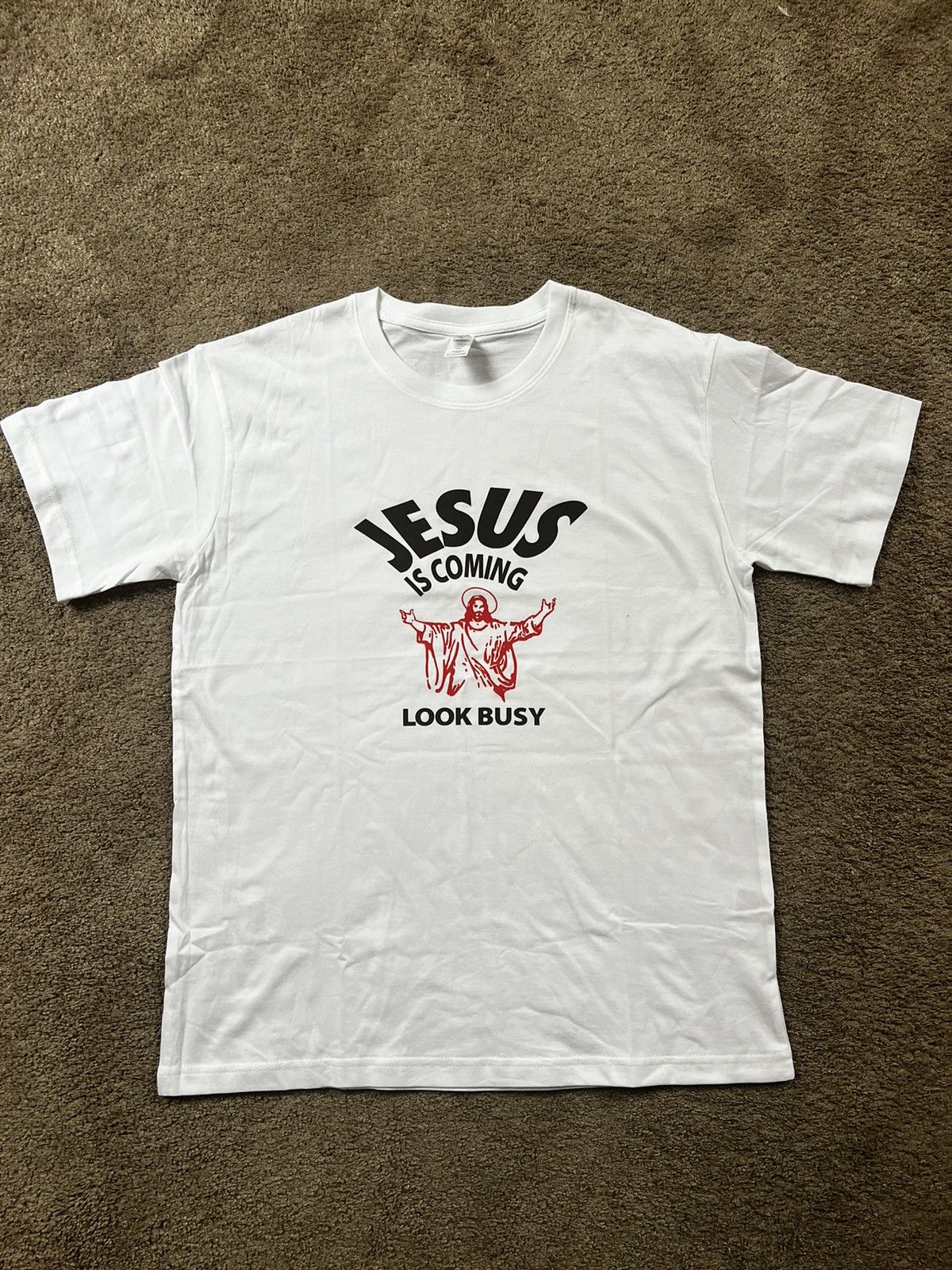 Maglietta Uomo Vendetta Inc. Jesus – Bianca, Regular Fit, XL, Stampa Davanti E Dietro
