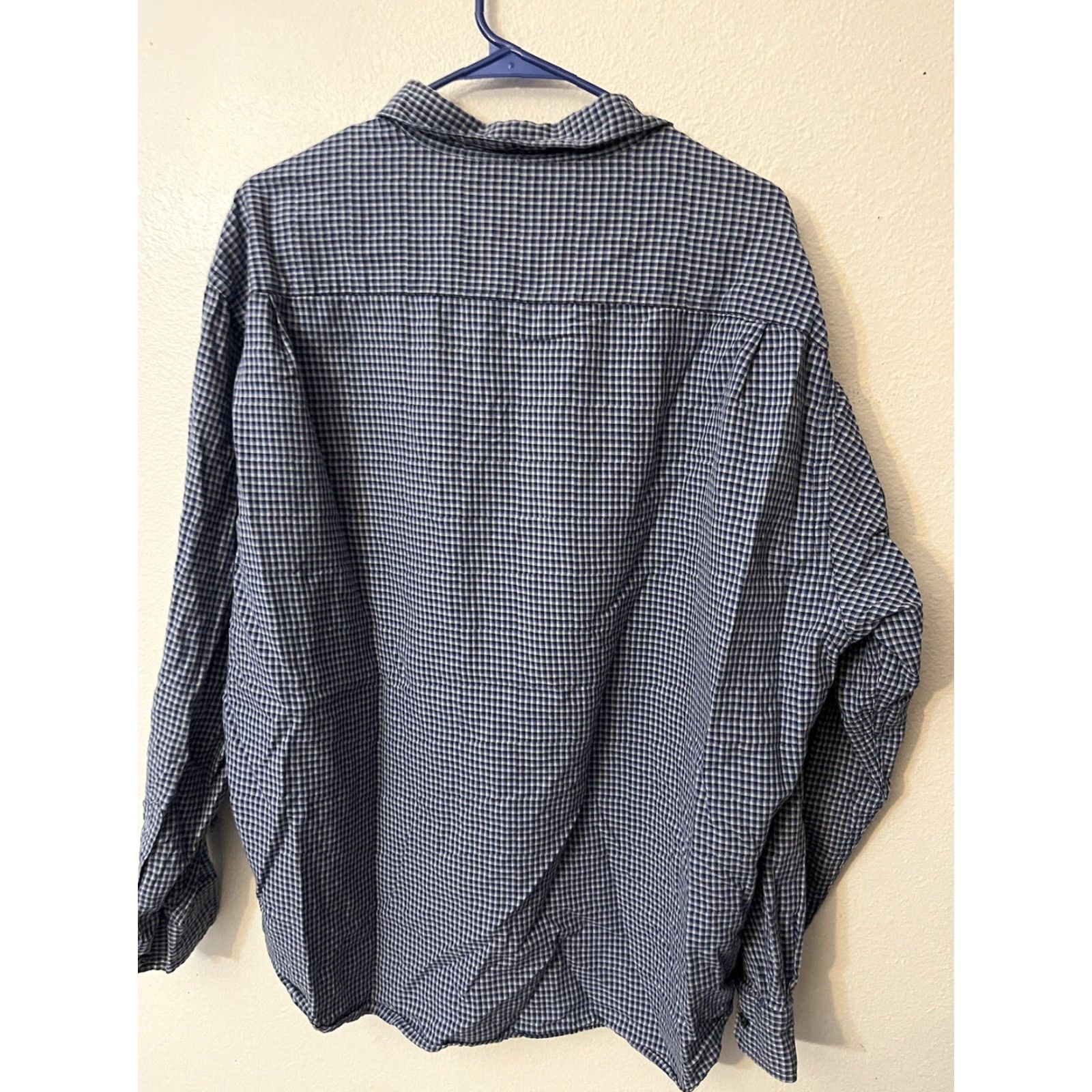 Dockers Vtg Dockers Shirt Mens Long Sleeve Plaid Blue 2XL Cotton Size US XXL / EU 58 / 5 - 3 Thumbnail