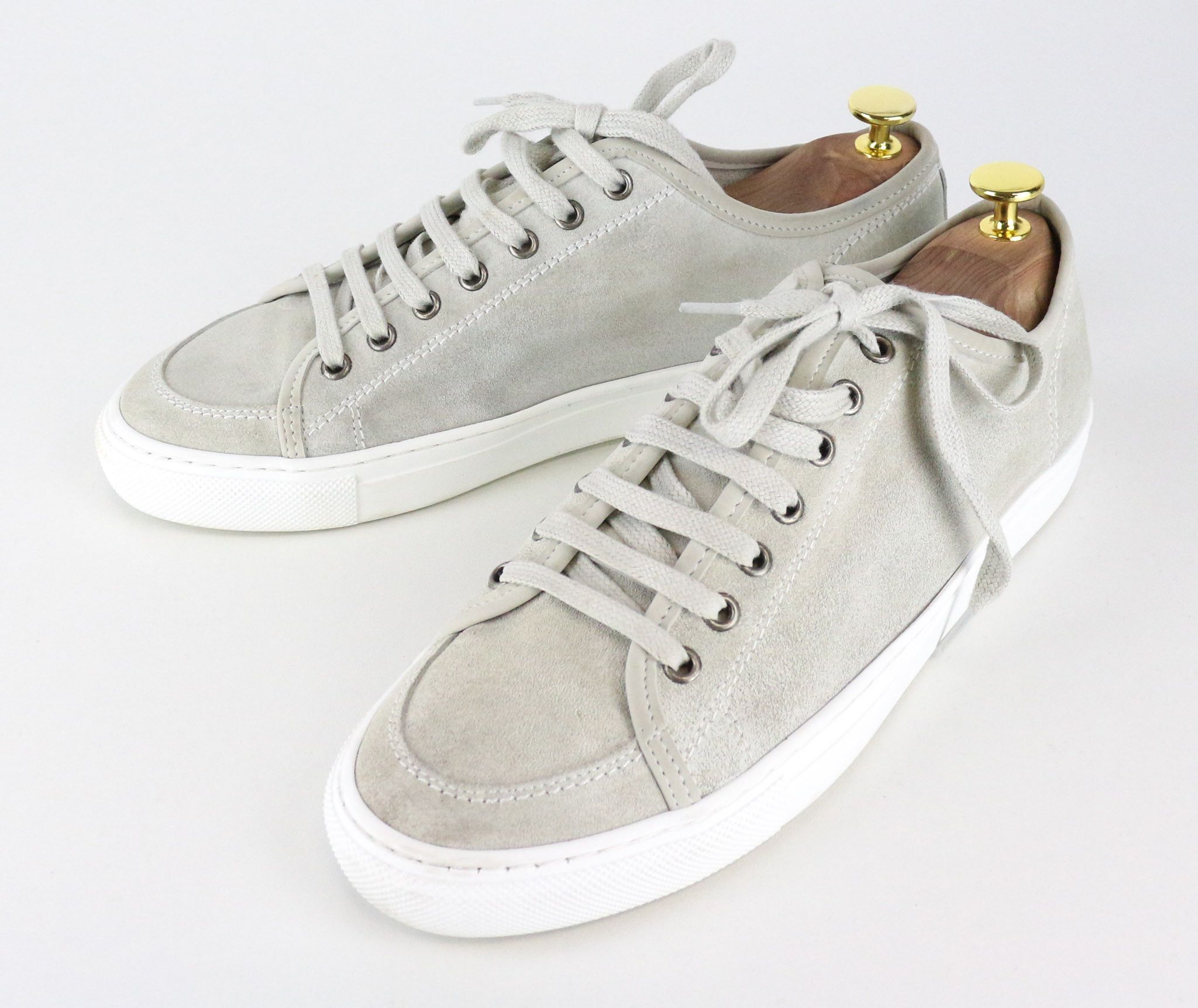 Suitsupply EU41 Grey Leather Suede Laced Low-Top 72748 Size US 8 / EU 41 - 5 Thumbnail